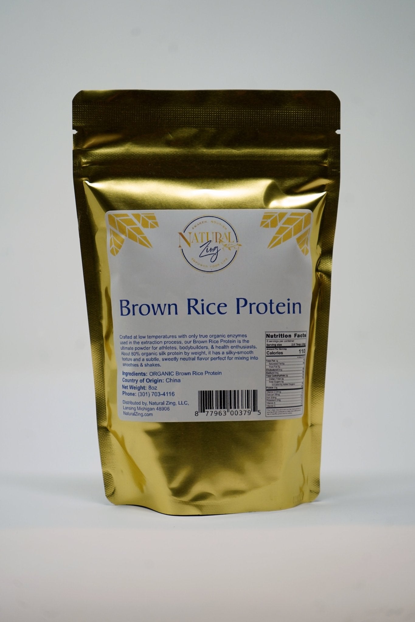 Brown Rice Protein 8 oz - Natural Zing