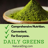 Daily Greens - Alkalizing Blend 10 oz - Natural Zing