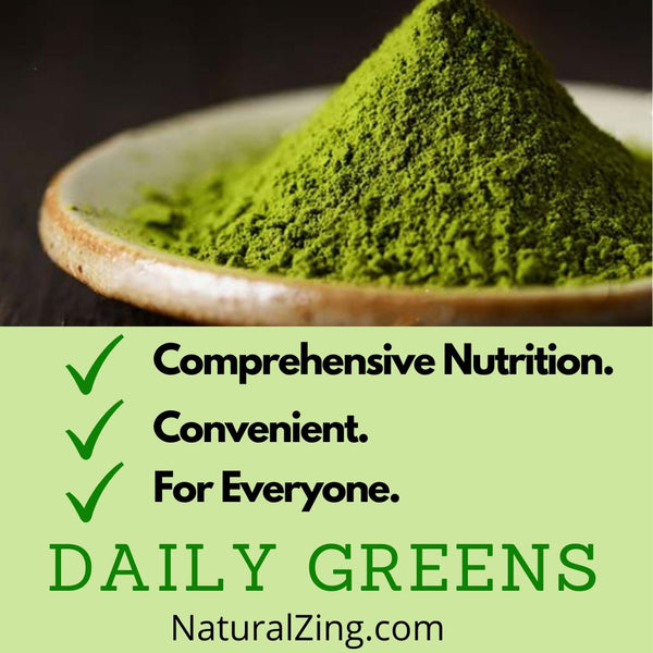 Daily Greens - Alkalizing Blend 10 oz - Natural Zing
