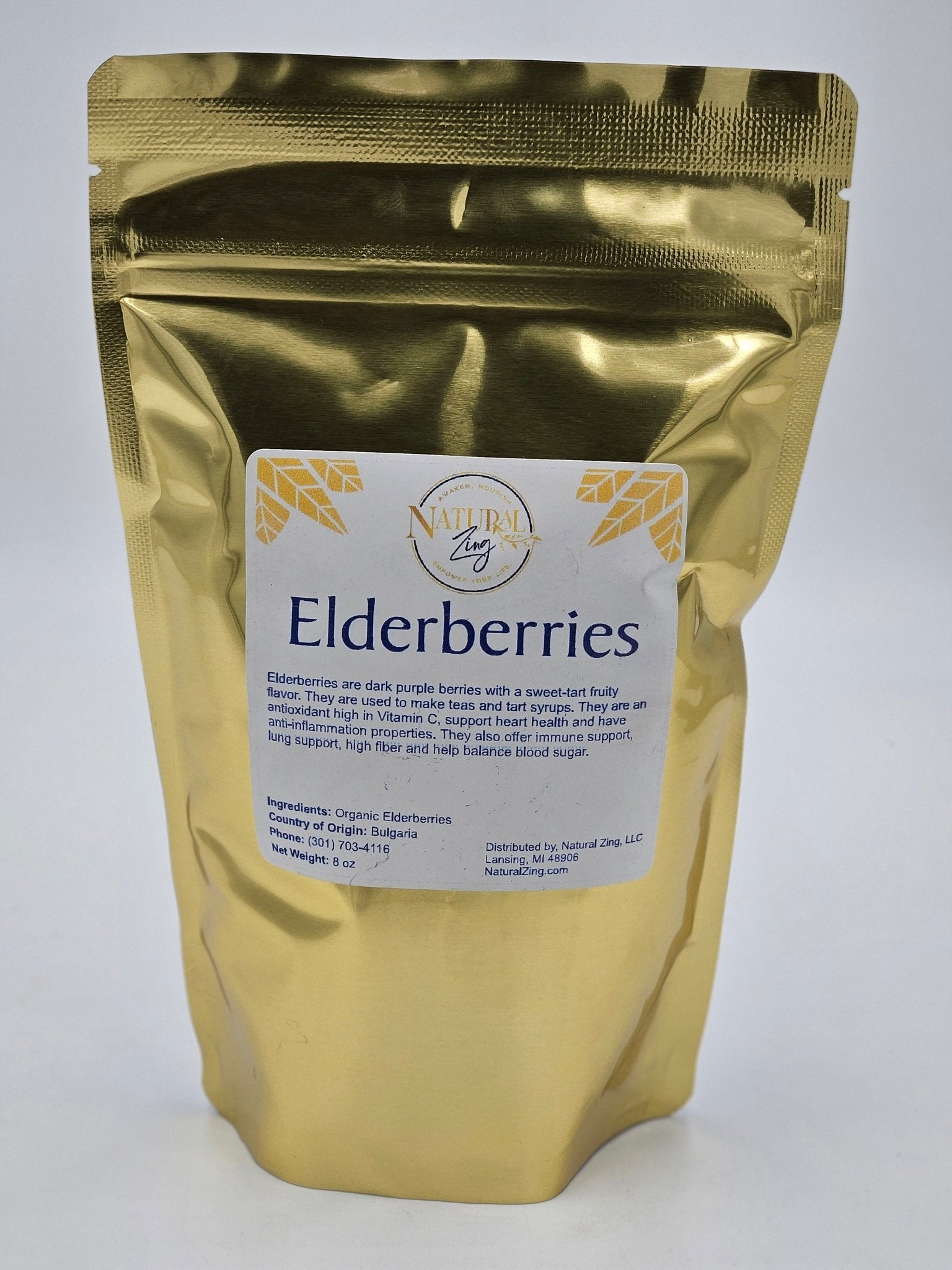 Elderberries (Premium) 8 oz - Natural Zing