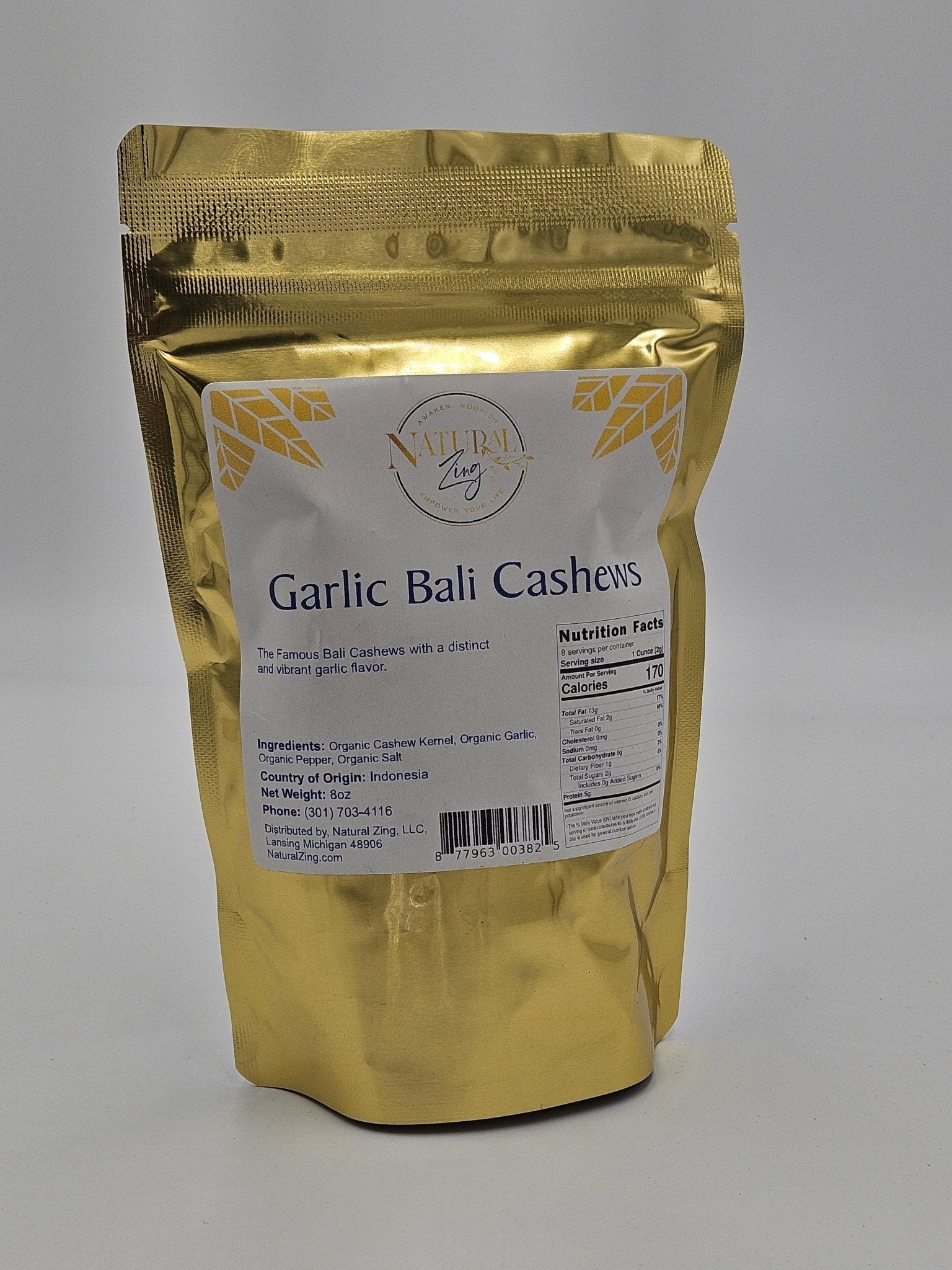 Garlic Bali Cashews 8 oz
