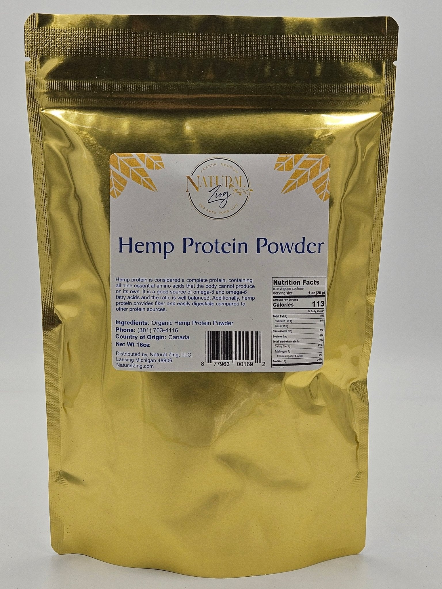 Hemp Protein Powder 16 oz