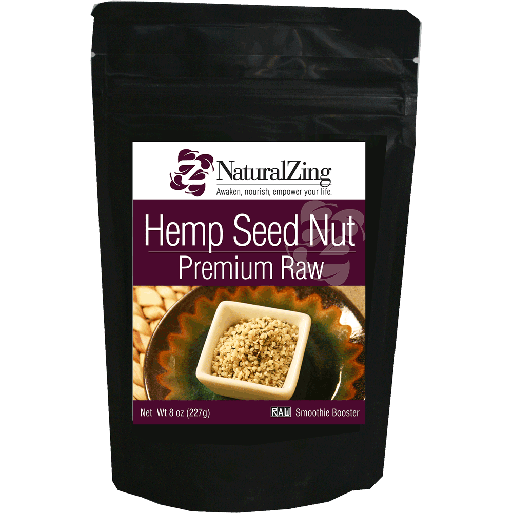 Hemp Seed Nut (Hulled) 8 oz - Natural Zing