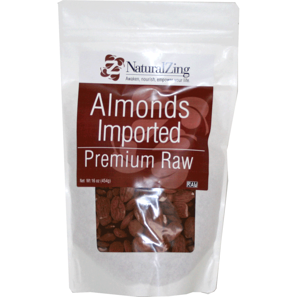 Imported Almonds 1 lb - Natural Zing
