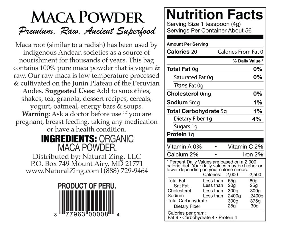 Maca Powder 8 oz , Premium