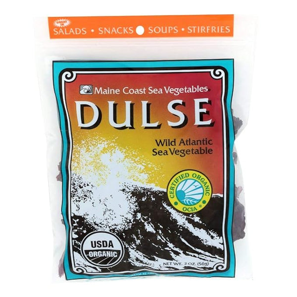 Maine Coast Dulse Flakes (Raw, Organic) 4 oz - Natural Zing