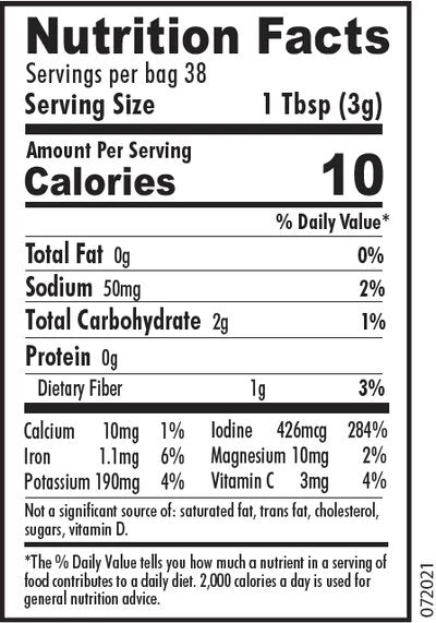 Maine Coast Dulse Flakes (Raw, Organic) 4 oz - Natural Zing