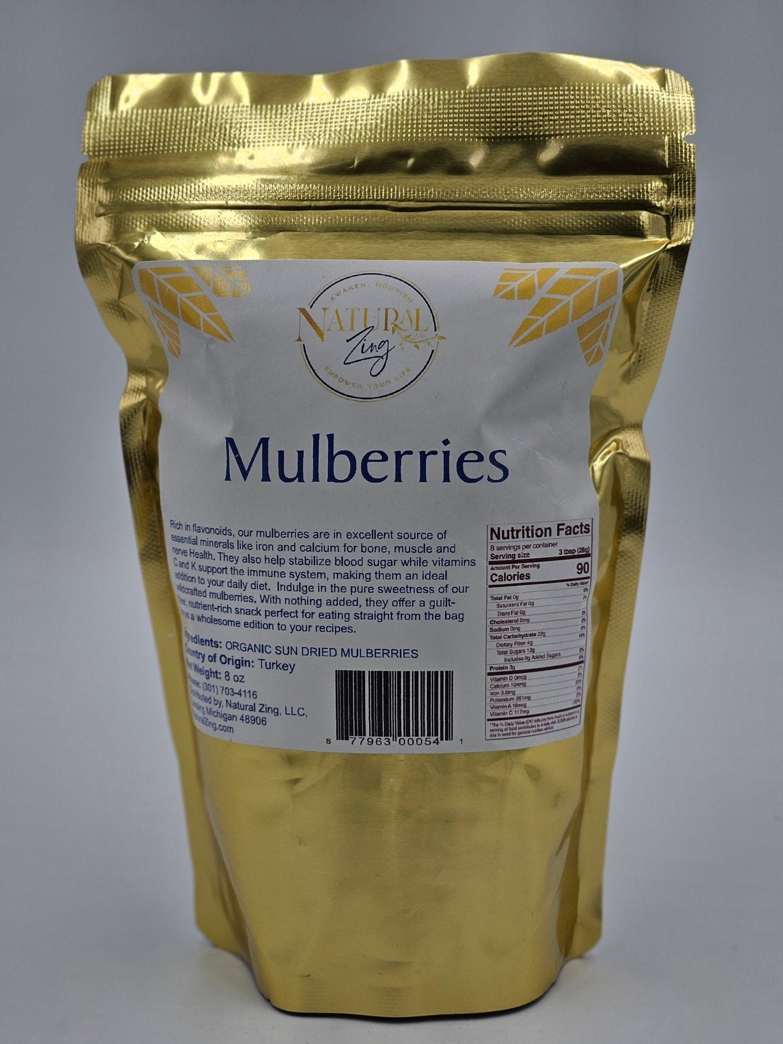 Mulberries, Sun Dried 8 oz