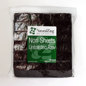 Nori, Natural Zing 50 sheets/pk - Natural Zing