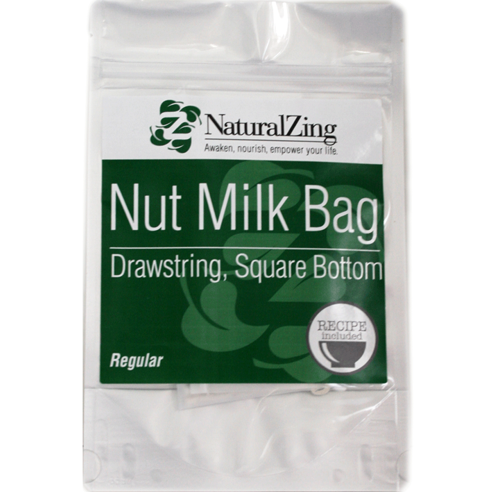 Nut Milk Bag, Regular (Fine Mesh) - Natural Zing