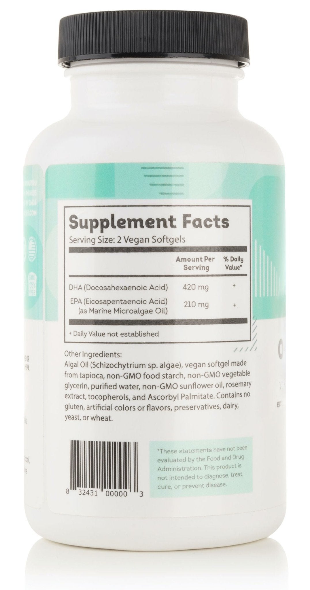 O-Mega-Zen3 Vegan + EPA Supplement, 120 softgels - Natural Zing