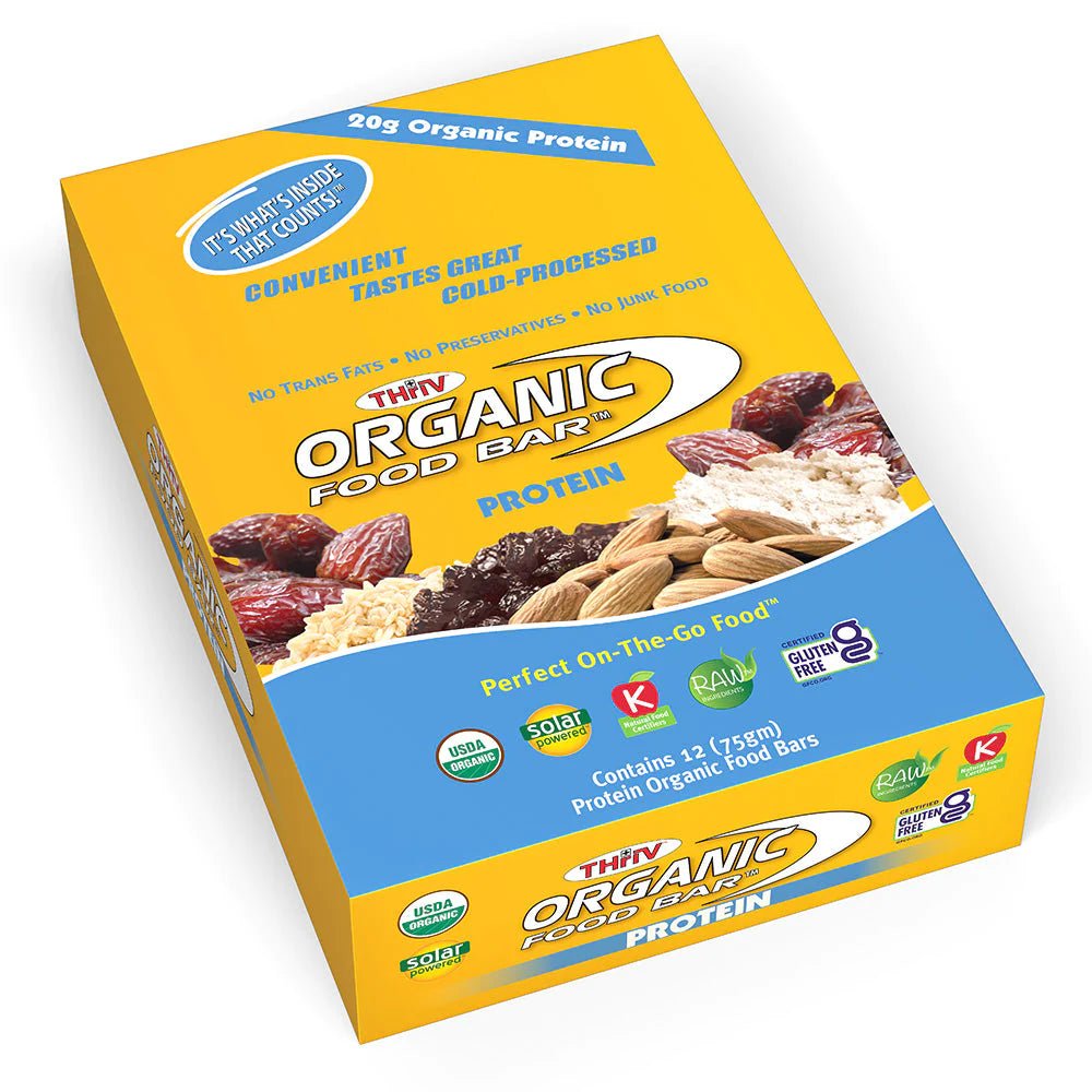 Organic Food Bar, Classic Protein 【 Box of 12 】 - Natural Zing