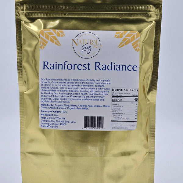 Rainforest Radiance Superfood Blend 8 oz (Zura Berries) - Natural Zing