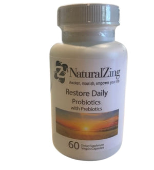 Restore Daily Probiotics with Prebiotics 60 ct - Natural Zing