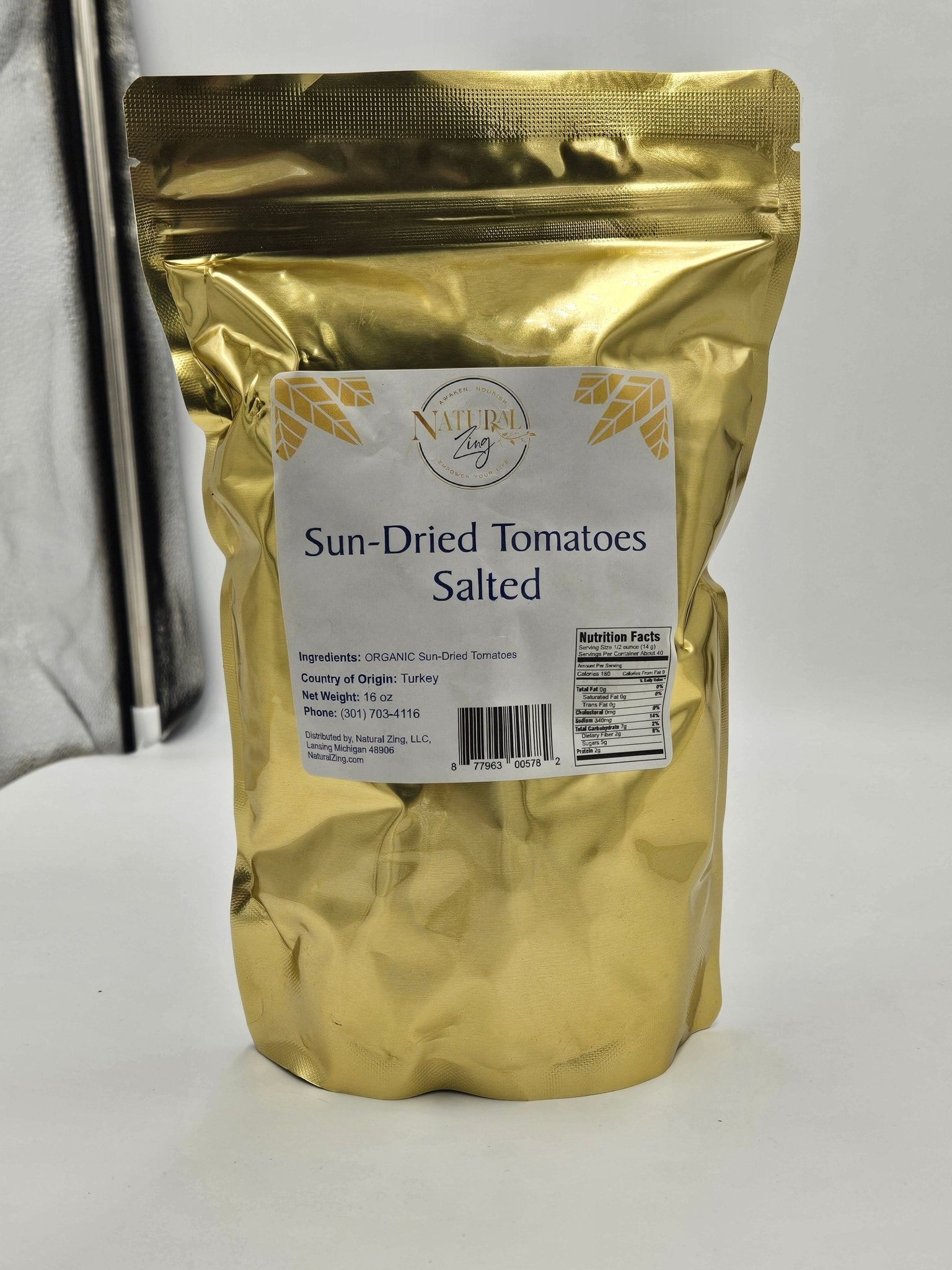 Tomatoes (Sun-Dried, Sea Salted) 16 oz - Natural Zing