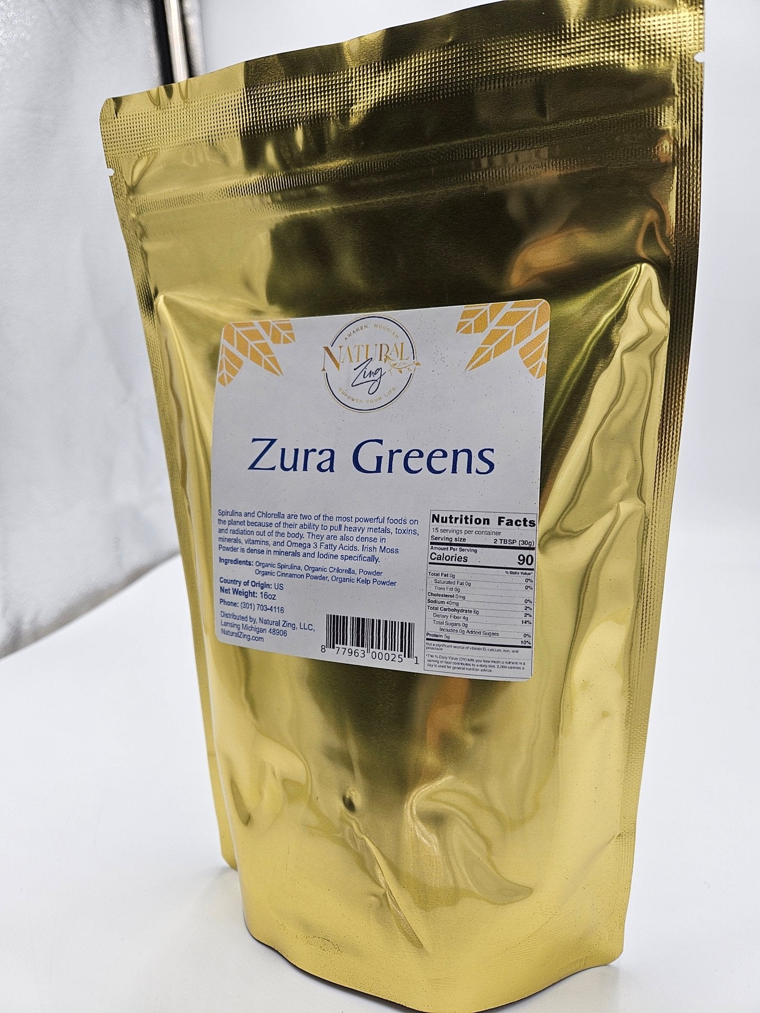 Zura Greens Superfood Powder 16 oz